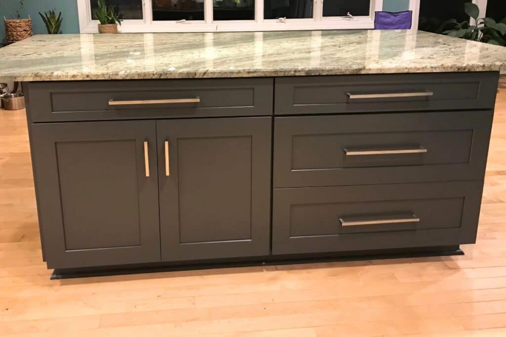 Home Cabinet Refinishing Service Michigan RDP Pro Paint Kitchen Island